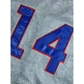 Men's #14 Gray Baseball Jersey - V-Neck, Button-Up Design with Details, Perfect for Games, Training, Holidays & Casual Wear - Sizes S to XXXL, Team Apparel | Casual Baseball Jersey | Versatile Jersey