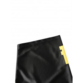 Men's #4 Embroidered Football Jersey - Breathable V-Neck, Casual Sports Shirt for Outdoor Activities & Parties, Black with Yellow Accents, Sizes S-XXXL