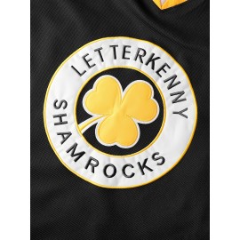 Men'S Black #96 Ice Hockey Jersey - Loose Embroidered Long Sleeves, Sporty, Fashionable, Casual, Breathable, Comfortable Streetwear For Everyday Activities