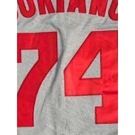 Men'S # 74 Baseball Jersey Sweatshirt Breathable V-neck Knitted Embroidered Polyester Sweatshirt