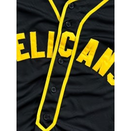 Men'S Baseball Jacket # 7 Black Breathable V-neck Knitted Micro Elastic Loose Fabric