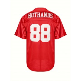88 Men's Rugby Jersey Sports Training Jersey Red Breathable And Comfortable Casual Shirt S-3XL