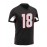 Men'S Black Rugby Shirt # 18, Classic And Stylish Breathable Jersey, American Street Football Shirt, High-End Embroidered Casual Sportswear