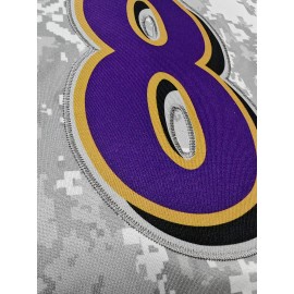 Men'S #8 Classic Embroidered Rugby Jersey - Breathable Polyester, V-Neck, Casual Streetwear for Sports & Outdoor Activities, Perfect for Hiking, Running & Parties - Machine Washable, All-Season Comfort Fit