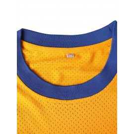 Men'S # 42 Yellow Basketball Shirt Embroidered Comfortable Outdoor Sportswear Suitable For Team Training And Competitions S-3XL