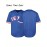 Men'S Blank Blue Embroidered Letter Baseball Jersey - V-neck Elastic Fit Suitable For Casual And Sports Wear S-3XL
