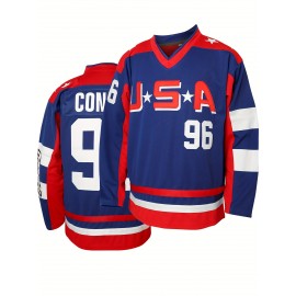 Men'S Ice Hockey Sweatshirt # 96 Is Suitable For Competition Training, Christmas And Halloween Team Sports S-XXXL